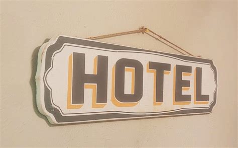 Custom Vintage Wood Vintage Hotel Sign Guest Bedroom Home Decor Home