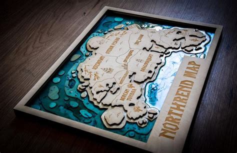 Northrend Map, World of Warcraft Map, Resin Northrend Map, Wooden 3d ...