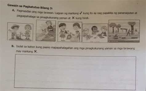 Gawain Sa Pagkatutuo Bilang A Pagmasdan Ang Mga Larawan Lagyan Ng