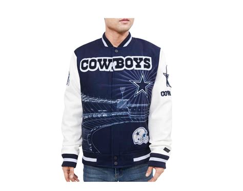 Pro Standard Nfl Dallas Cowboys Remix Varsity Navywhite Jacket