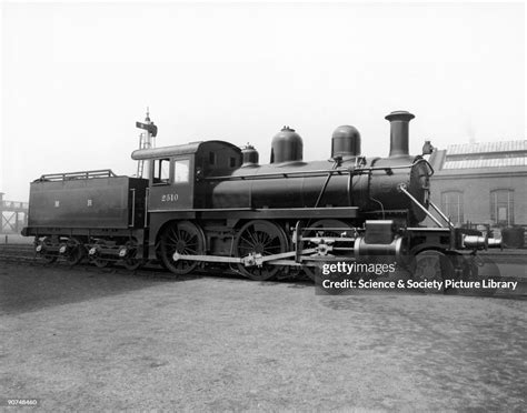 Midland Railway 2-6-0 steam locomotive No 2510, c 1900. This engine ...