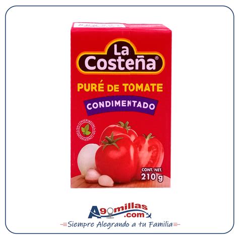 5 U Puré de Tomate Condimentado La Costeña 210g A90millas