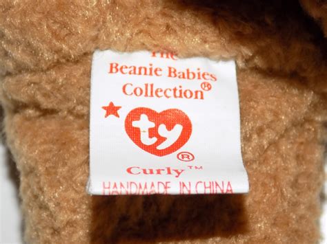 Collectible Retired Curly Ty Beanie Baby With Tag Errors Etsy