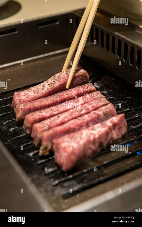 Wagyu A Beef Yakiniku Stock Photo Alamy