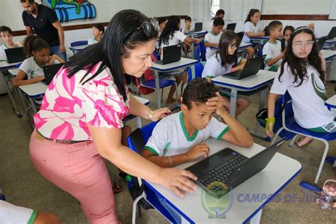 Prefeitura De Campos De J Lio Entrega Chromebooks Para Alunos Da Rede