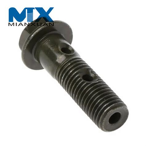 Hollow Banjo Screw Bolt Automotive Fasteners with Two Holes