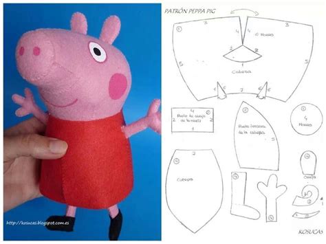 Pepa Pig Para Mis Sobris De Corazon Felt Toys Patterns Soft Toy