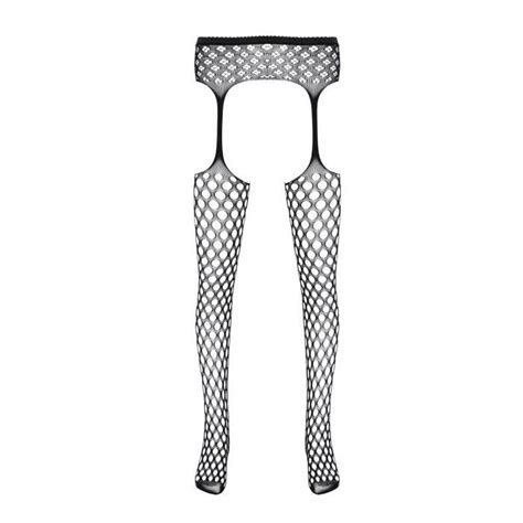 IEFIEL Homme Bas Résille Collant Ouvert sous Vêtement Sexy Sissy Lingerie de Nuit Transparent
