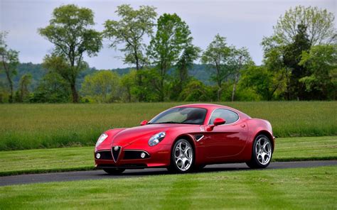 2008 Alfa Romeo 8c Competizione Cars Coupe Red Wallpapers Hd