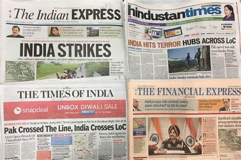 What Indian and Pakistani Newspapers Said About ‘Surgical Strikes ...