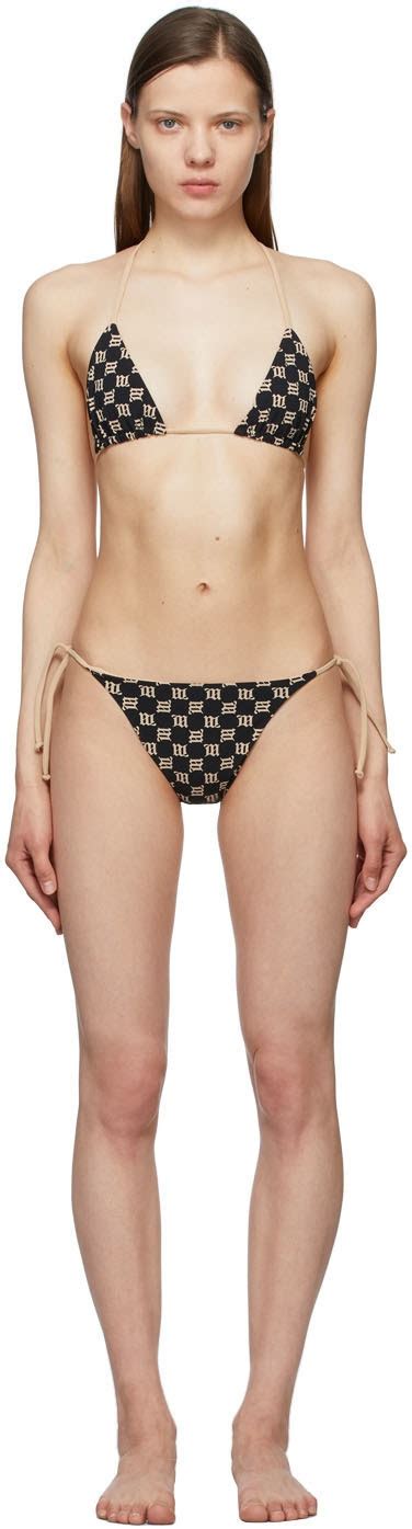 Misbhv Black Swim Monogram Bikini Misbhv