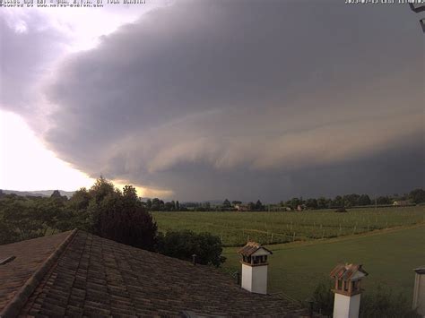 Maltempo Tra Shelf Cloud E Mammatus Grande Show Del Meteo Estremo Sui