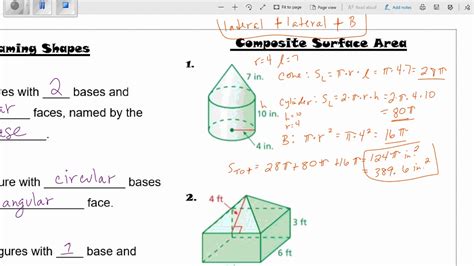 Composite Figure Surface Area