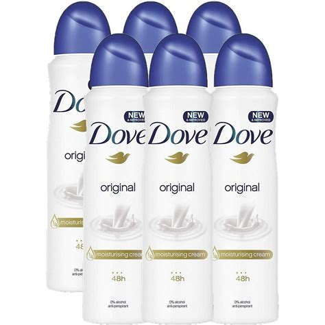 Dove Original Aerosol Spray Deodorant And Anti Perspirant 150ml 507 Oz6 Pack