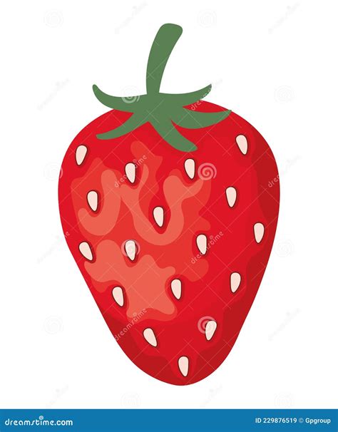 Red Strawberry Illustration Stock Vector Illustration Of Strawberry