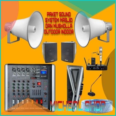 Jual Paket Sound System Masjid Dan Musholla Indoor Outdoor Power