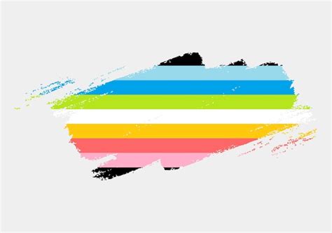 Premium Vector Queer Pride Flag Painted With Brush On White Background Lgbt Rights Concept