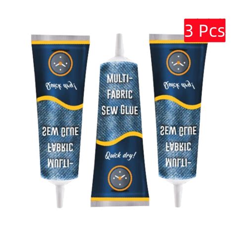 Liquid Glue Instant Fabric Leather Fast Drying Glue Ultra Stick Sew Glue Kit Secure Stitch