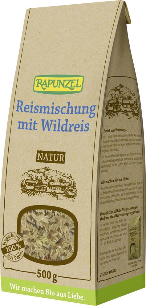 Rapunzel Bio Reismischung Mit Wildreis Vollkorn G Piccantino