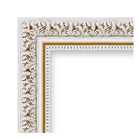 FramesFactory Barock Bilderrahmen Maria 15x20 cm weißgold