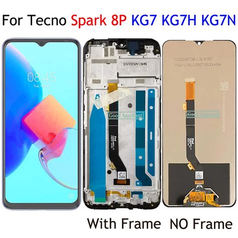 100 Perfect Repair Black 6 6 For Tecno Spark 8P KG7 KG7H KG7N LCD