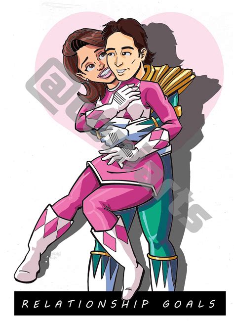 Mighty Morphin Power Rangers Kimberly And Tommy Love Etsy