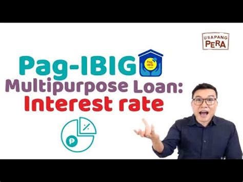 Vince Rapisura Pag Ibig Multipurpose Loan Interest Rate Youtube