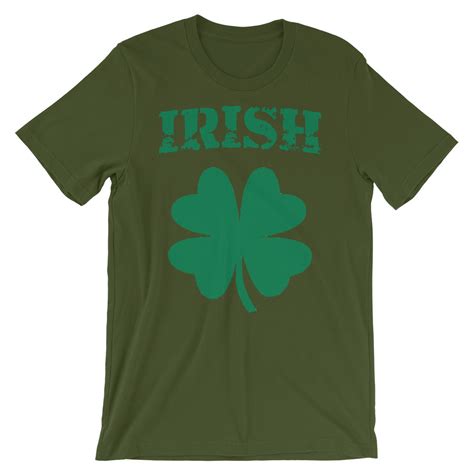 Short Sleeve Irish Shamrock T Shirt Optimist Alpha