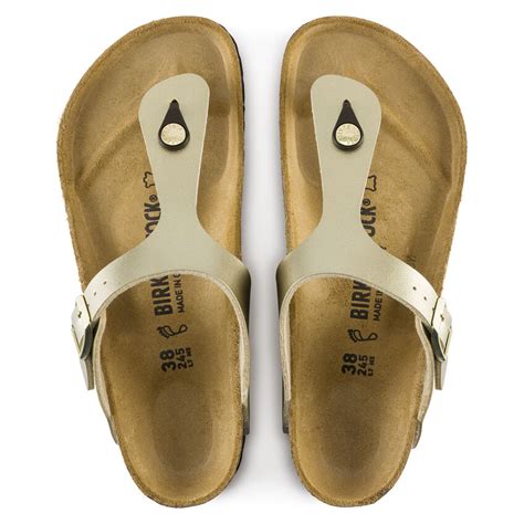 Birkenstock Ciabatta Infradito Gizeh Birko Flor 1016108 Gold Marro Un