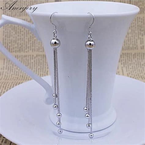 Aliexpress Buy Anenjery 925 Sterling Silver Bridal Jewelry Beads