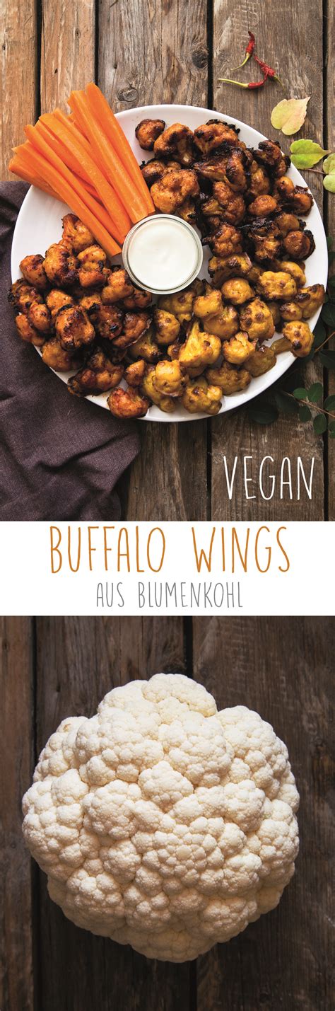 Buffalo Wings Aus Blumenkohl Vegan Vegan Mom By Anna Elisie Rezept