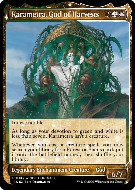 Karametra God Of Harvests Magic The Gathering Cards Mtg Mtg