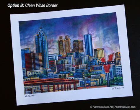 Atlanta skyline Atlanta art Atlanta print downtown Atlanta | Etsy