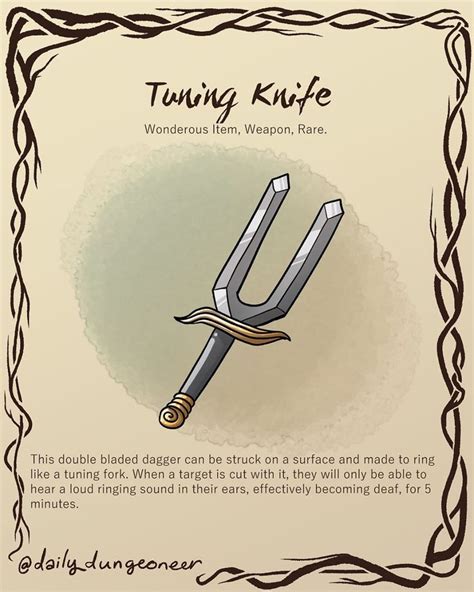 Dailydungeoneer On Instagram Tuning Knife If You Enjoy My Work