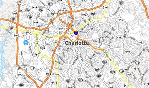 Printable Map Of Charlotte Nc - Printable Calendars AT A GLANCE