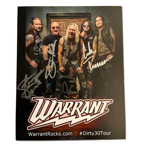 Warrant | Band | Signed 8x10