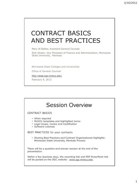 PDF Contract Basics And Best Practices DOKUMEN TIPS