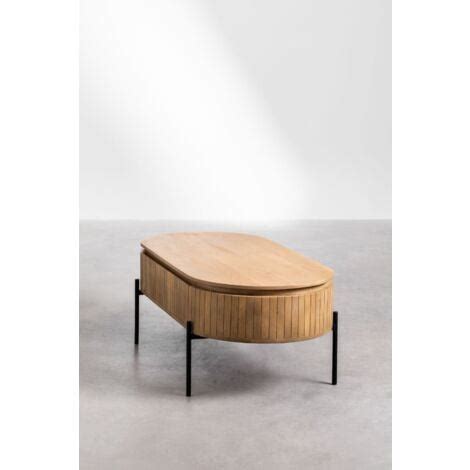 Mesa De Centro En Madera De Mango Analis SKLUM Madera Natural