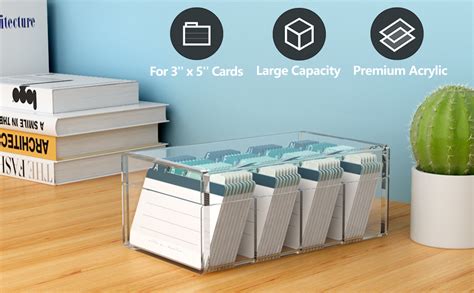 Amazon MaxGear Business Card Holder 3x5 Inches Index Cards