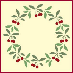 Cherry Wreath Cherry Wreath Stencil Cherry Wreath Stencils Cherry