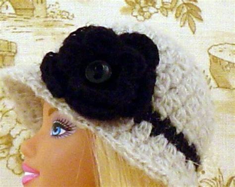 Crochet Pattern Classic Cloche For Barbie Flapper 1920s Roaring