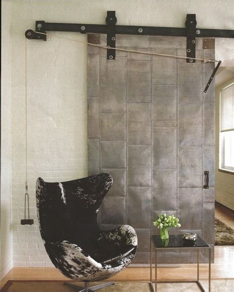 Industrial doors - an accent in modern home interior design