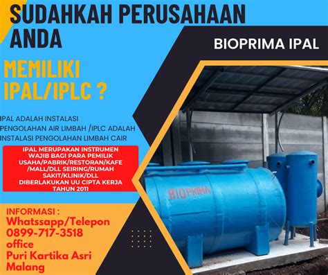 Wa 08997173518 Kontraktor Ipal Stpwwtpbioseptictank Bioprima Ipal