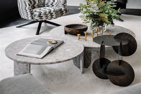 Clemo Round Marble Coffee Table By Gallotti Radice Design Massimo