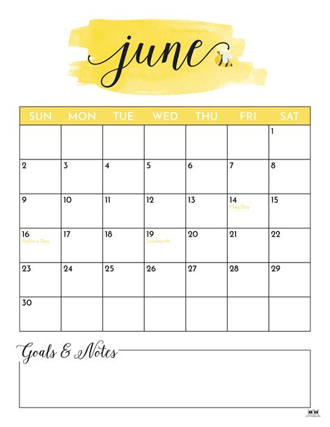 June Printable Calendar Printabulls Megan Sibylle