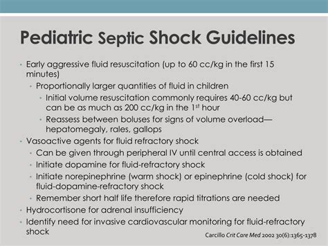 PPT Pediatric Septic Shock Collaborative PowerPoint Presentation