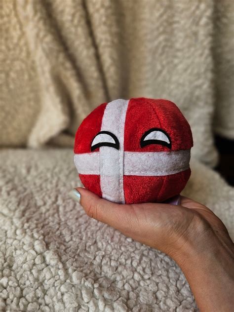 Denmark Countryball Polandball Plush Toy Fan Art Etsy