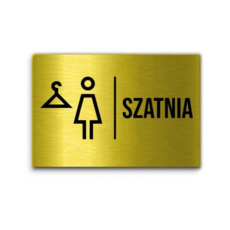 Aluminiowa Tabliczka Szatnia Damska Piktogram Allegro Pl