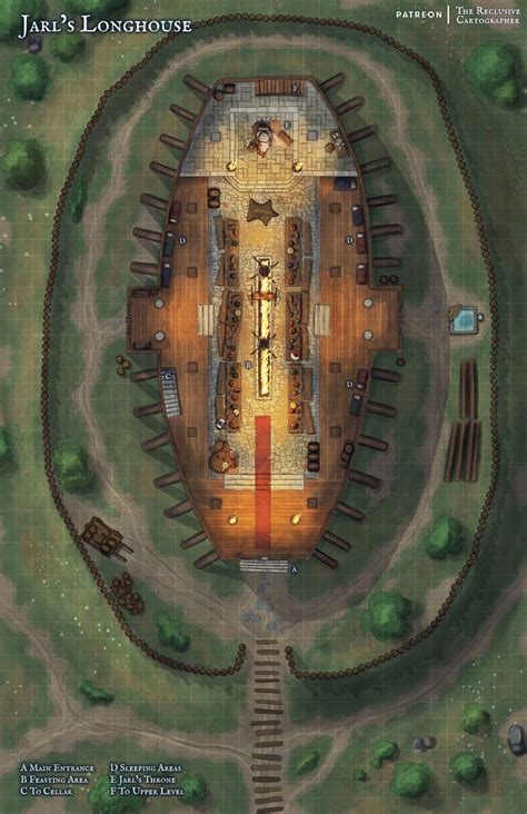 Jarl S Longhouse Multi Level Battlemap Collaboration The