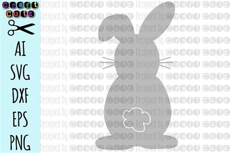 Easter Bunny Outline Ai Svg Dxf Eps And Png